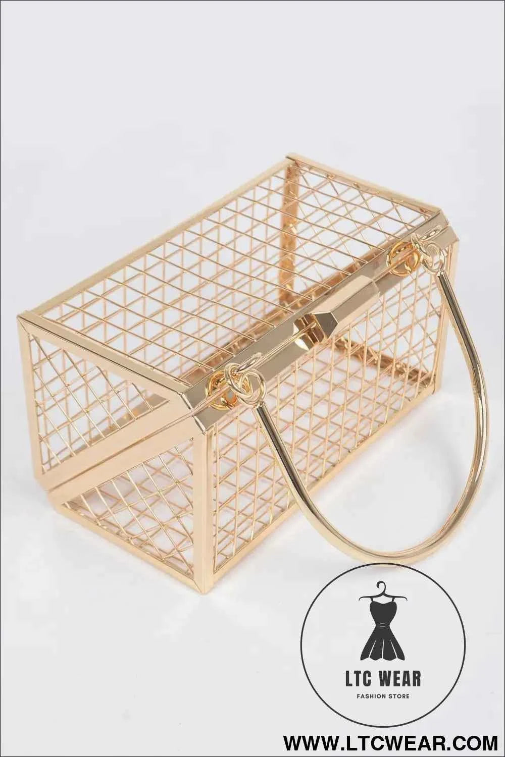Metal Wire Cube Clutch