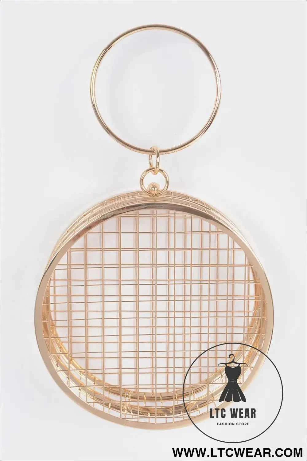 Metal Wire Round Clutch