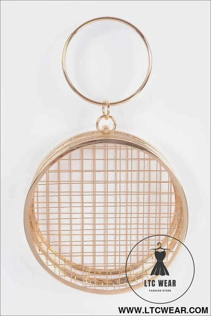 Metal Wire Round Clutch