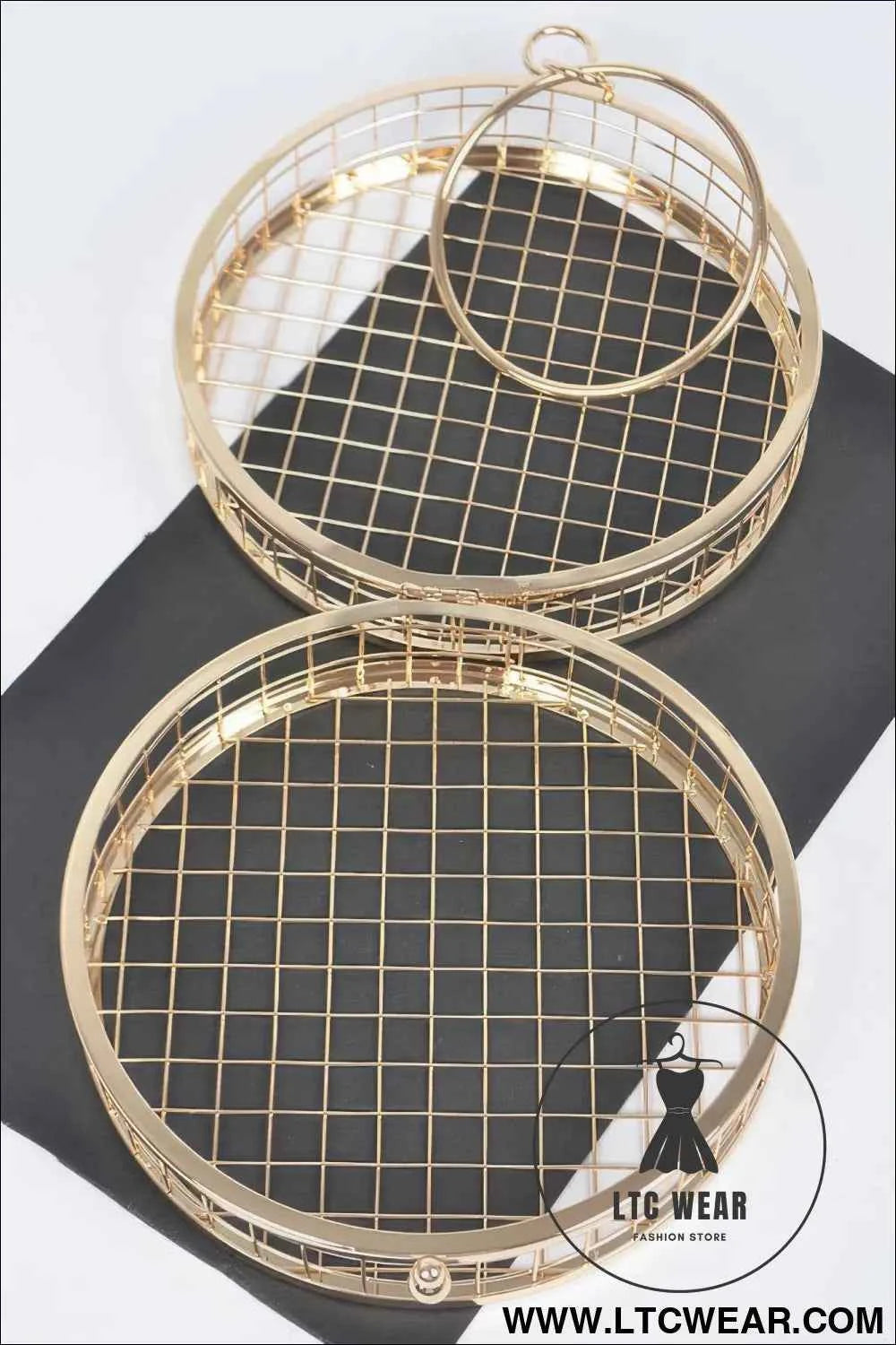 Metal Wire Round Clutch