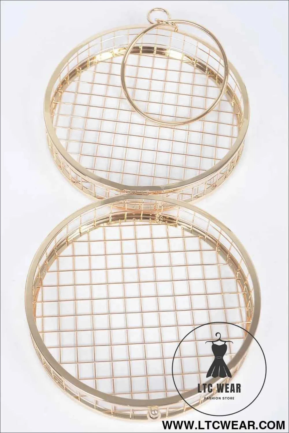 Metal Wire Round Clutch
