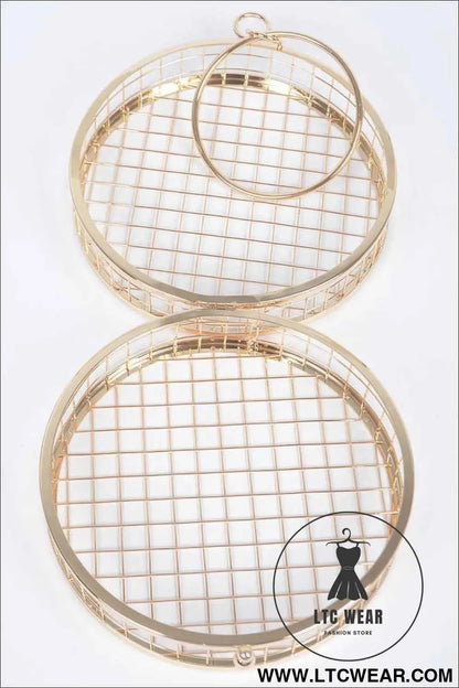 Metal Wire Round Clutch