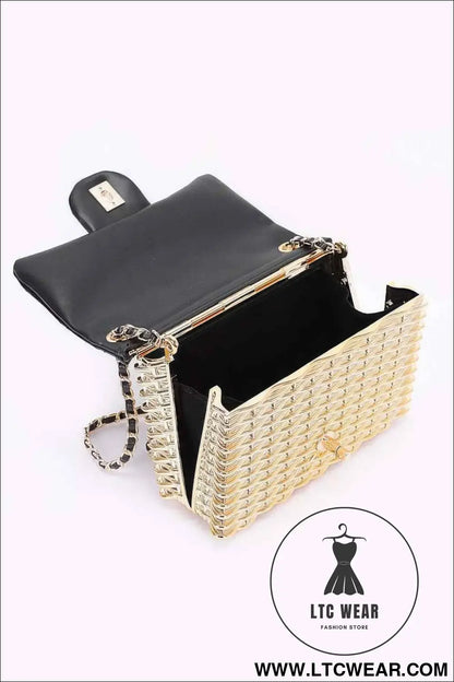 Metallic Acrylic Flap Bag