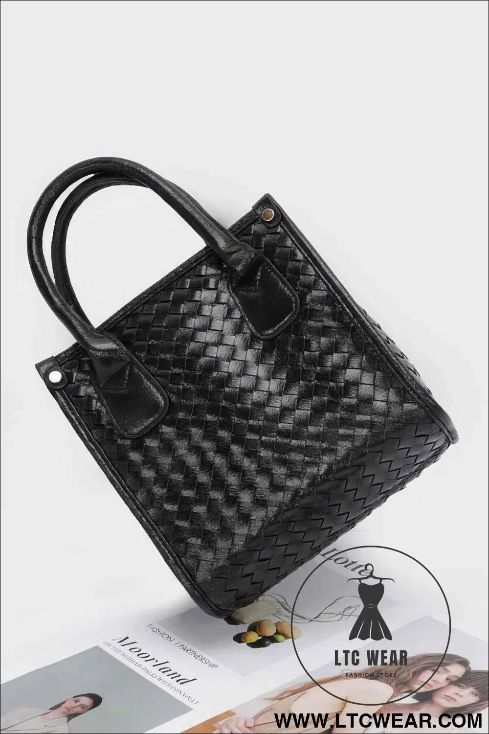 Metallic Braided Tote Bag