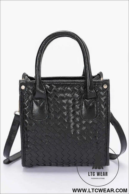 Metallic Braided Tote Bag