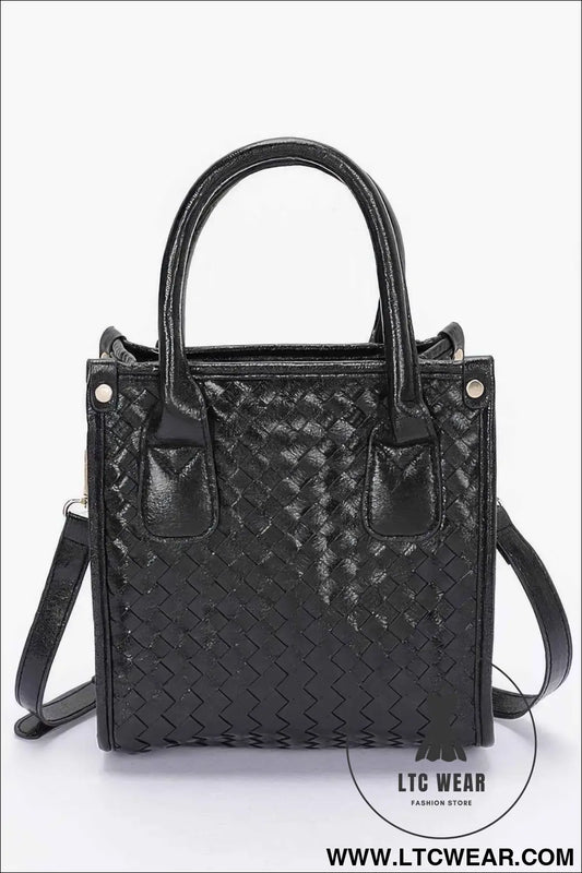 Metallic Braided Tote Bag