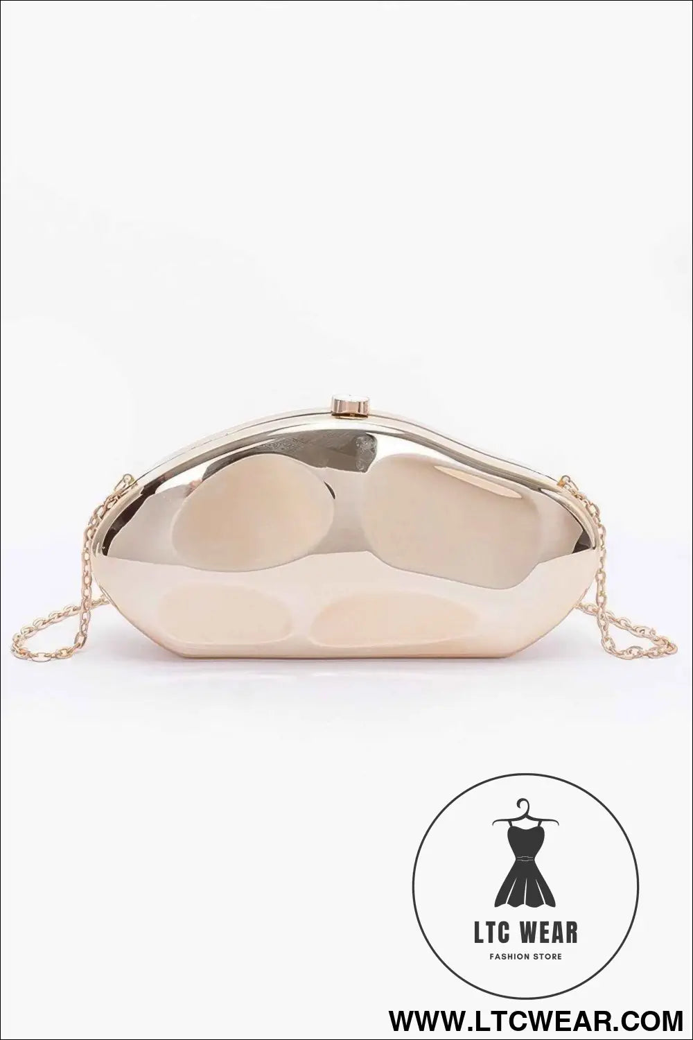 Metallic Plastic Party Clutch
