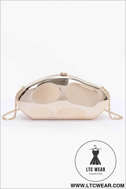 Metallic Plastic Party Clutch