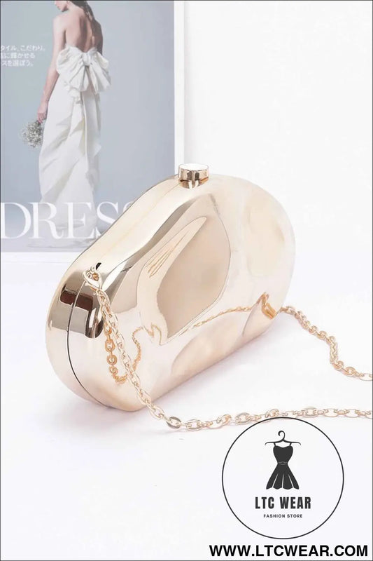 Metallic Plastic Party Clutch