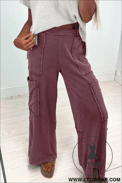 Mineral Red Mineral Wash Cargo Patched Pocket Utility Sweatpants