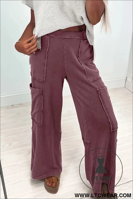 Mineral Red Mineral Wash Cargo Patched Pocket Utility Sweatpants