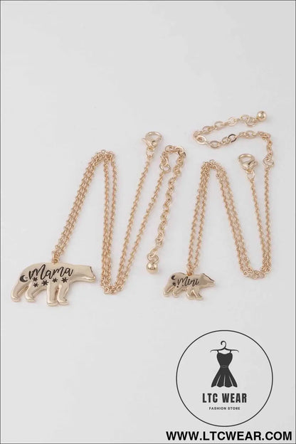 Mini N Mama Bear Necklace