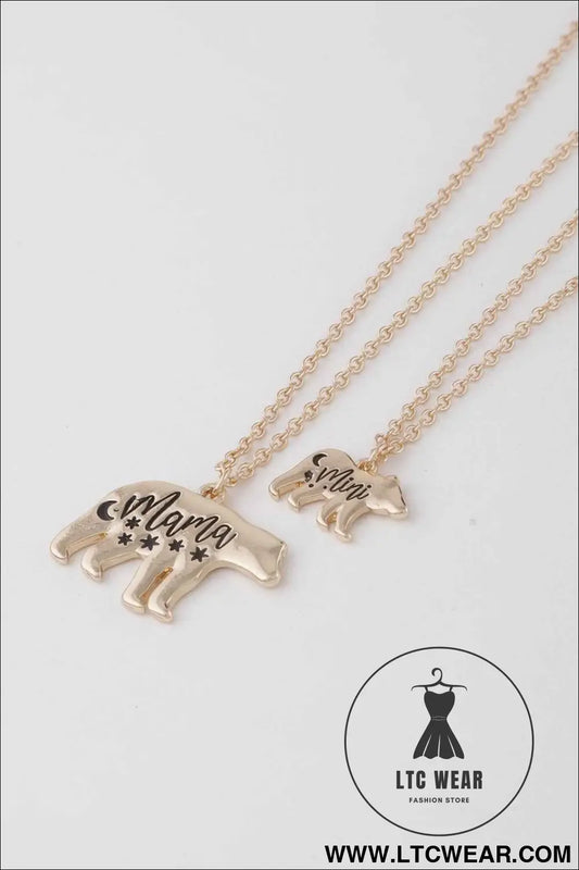 Mini N Mama Bear Necklace