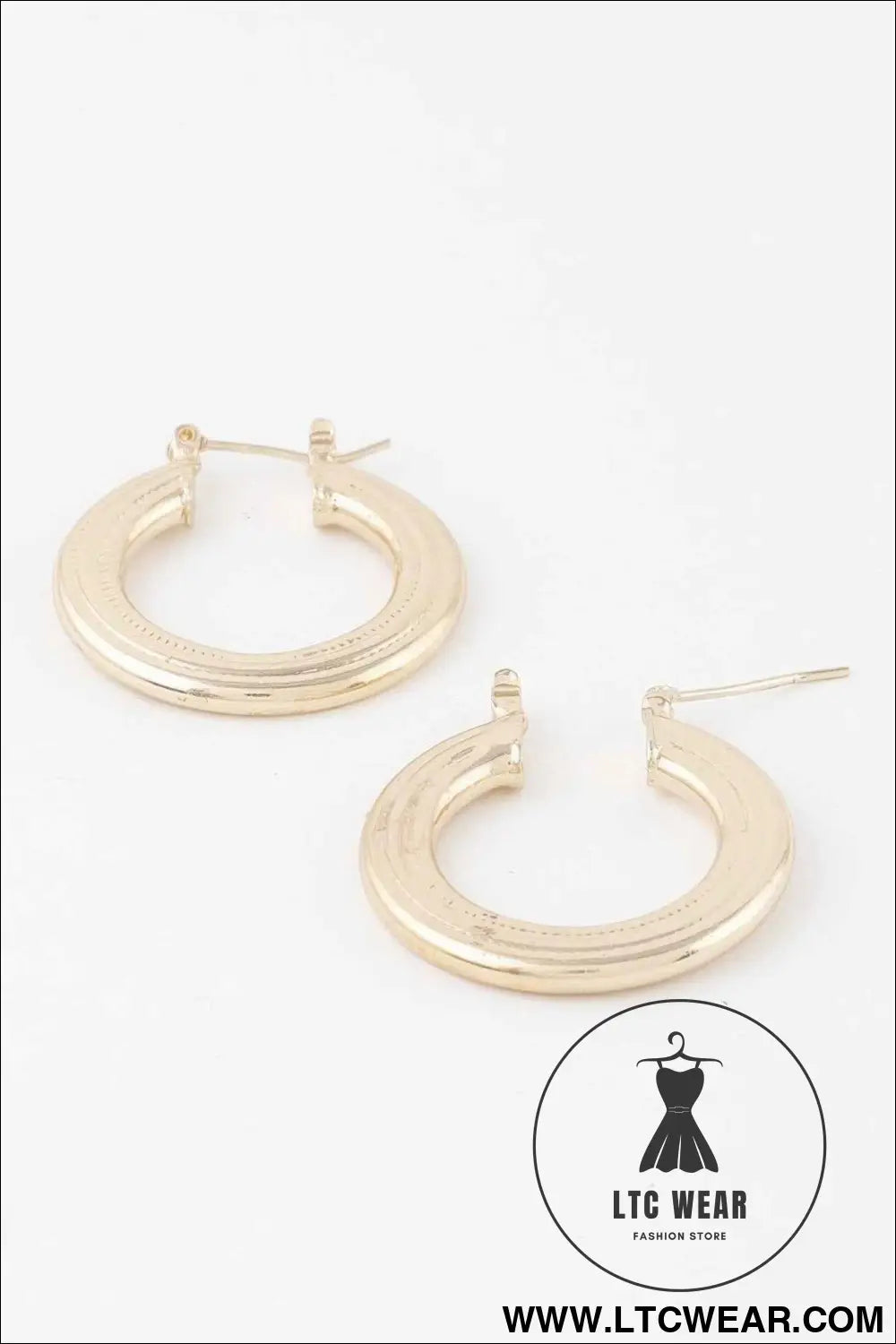 Minimal Flat Hoop Earrings