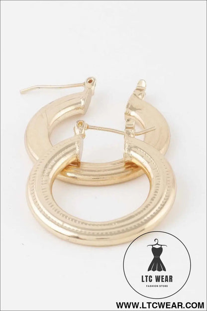 Minimal Flat Hoop Earrings