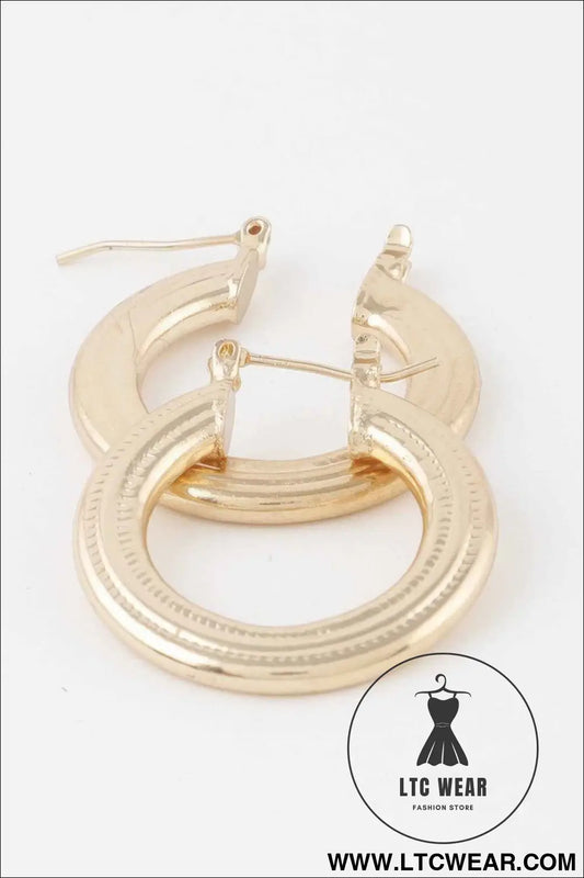Minimal Flat Hoop Earrings