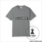 Minimal garment-dyed streetwear tee ltc wear - grey / s - t-shirt
