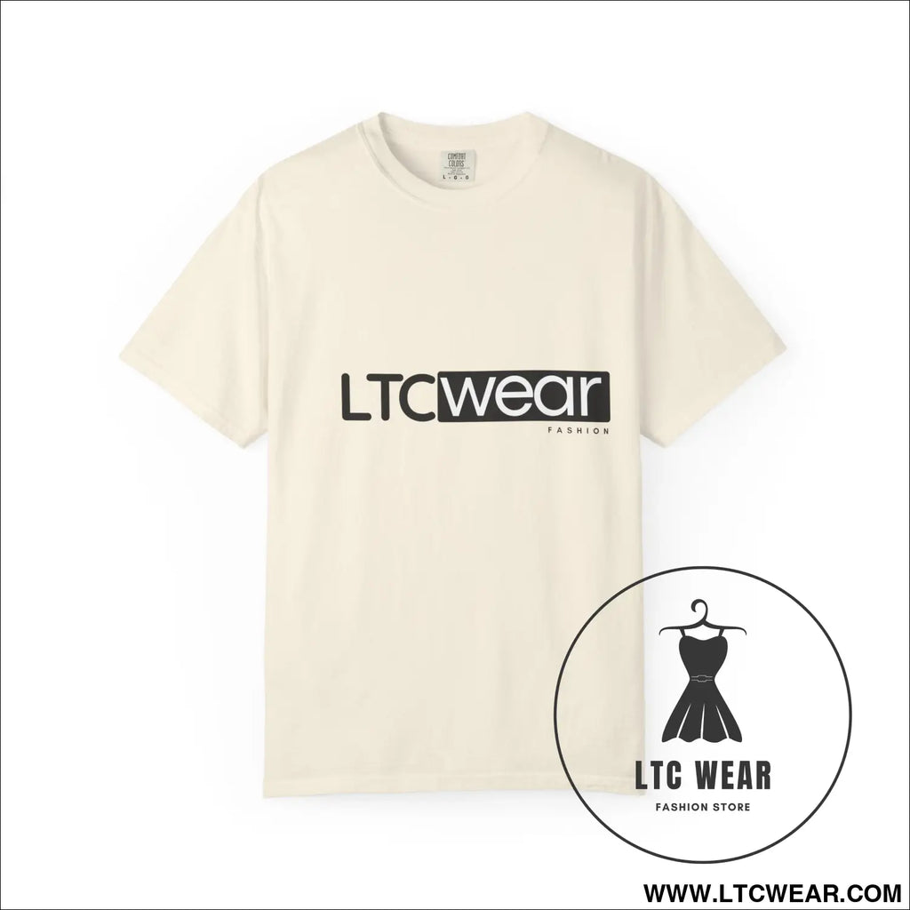 Minimal garment-dyed streetwear tee ltc wear - ivory / l - t-shirt