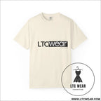 Minimal garment-dyed streetwear tee ltc wear - ivory / l - t-shirt