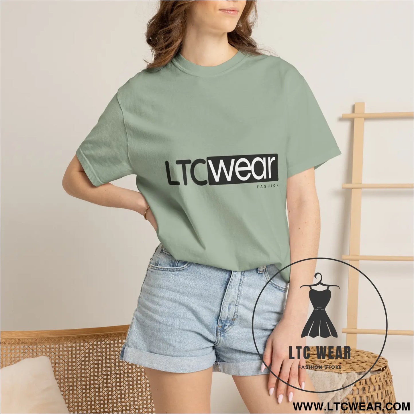 Minimal garment-dyed streetwear tee ltc wear - t-shirt
