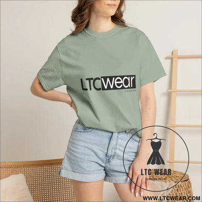 Minimal garment-dyed streetwear tee ltc wear - t-shirt