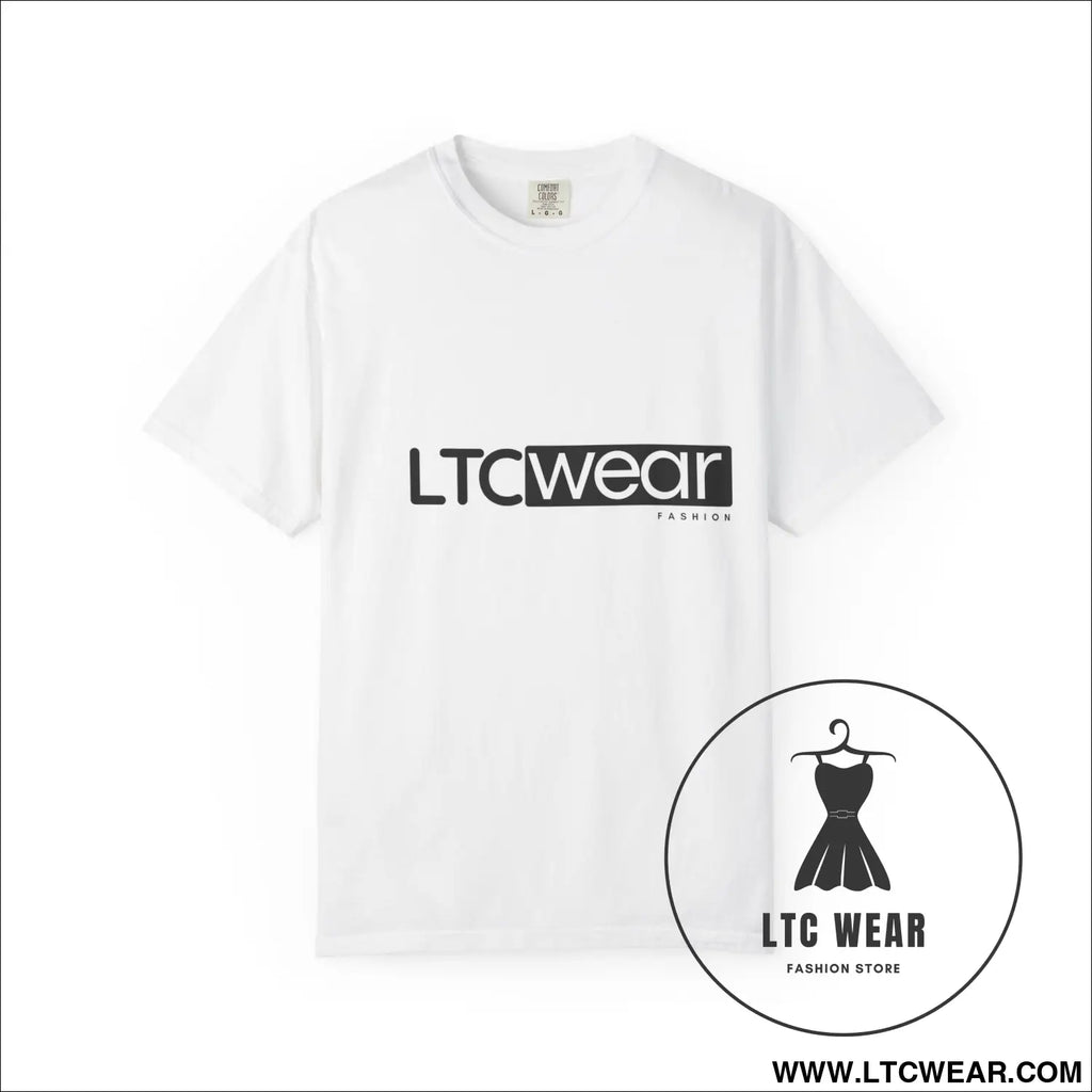 Minimal garment-dyed streetwear tee ltc wear - white / s - t-shirt