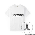 Minimal garment-dyed streetwear tee ltc wear - white / s - t-shirt