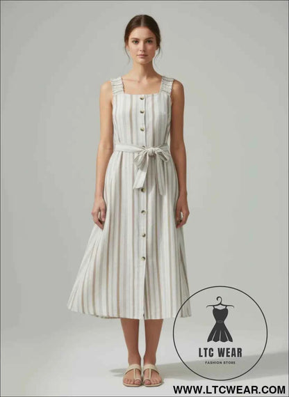 Mlle Gabrielle Striped Dress