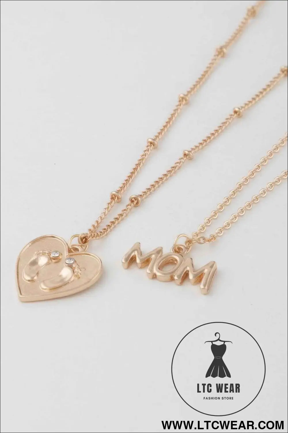 Mom Heart Pendant Necklace