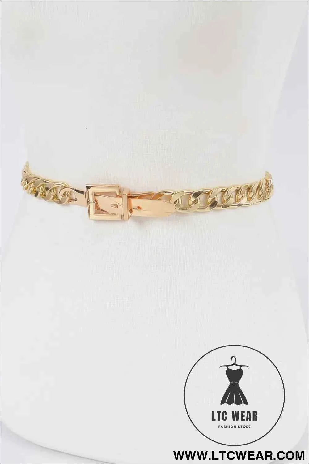 Monotone Plus Size Chain Belt - Stylish Monotone Plus Size Belt for Every Occasion