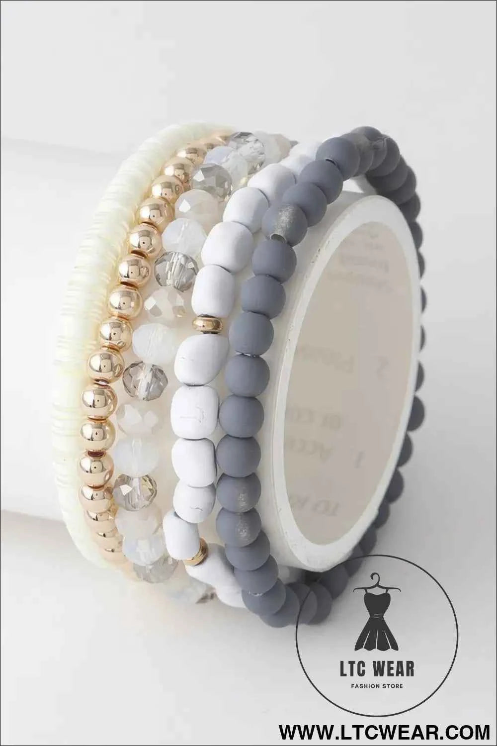 Multi Bead N Crystal Bracelet