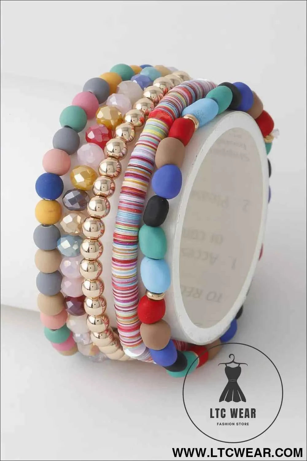 Multi Bead N Crystal Bracelet