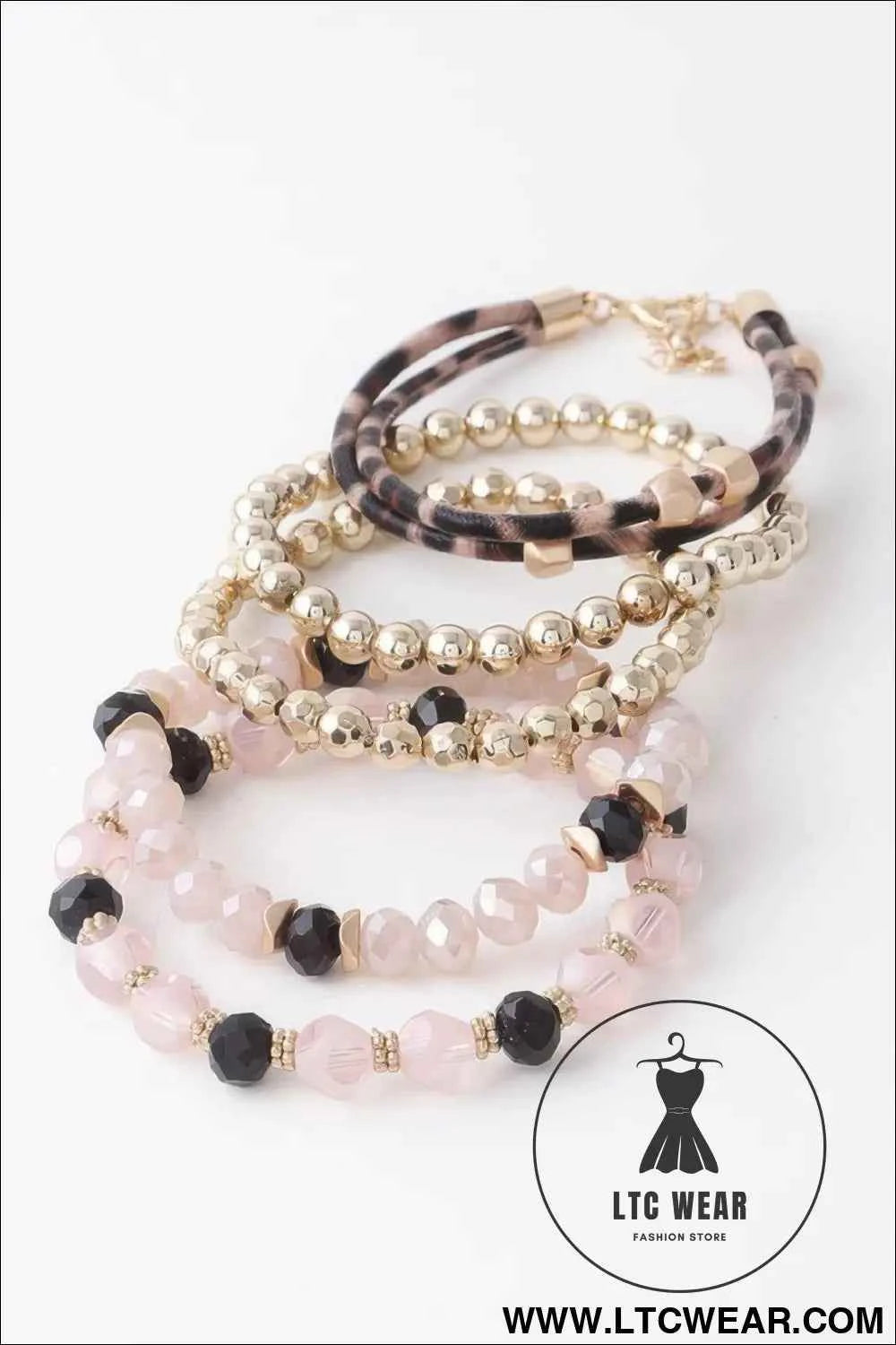 Multi Bead Crystal Bracelet - Stylish and Versatile Accessory