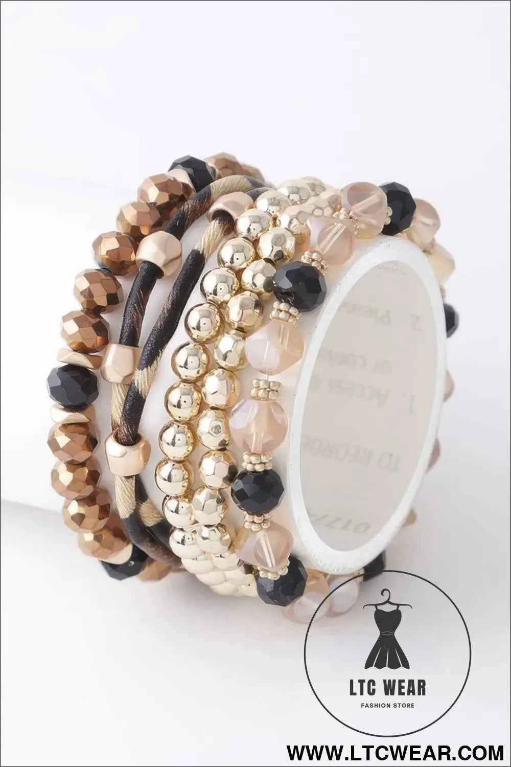 Multi Bead Crystal Bracelet - Stylish and Versatile Accessory