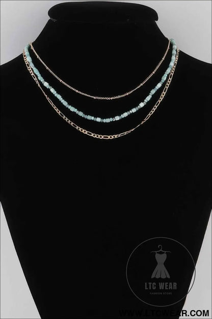 Multi Beaded Chain Necklace