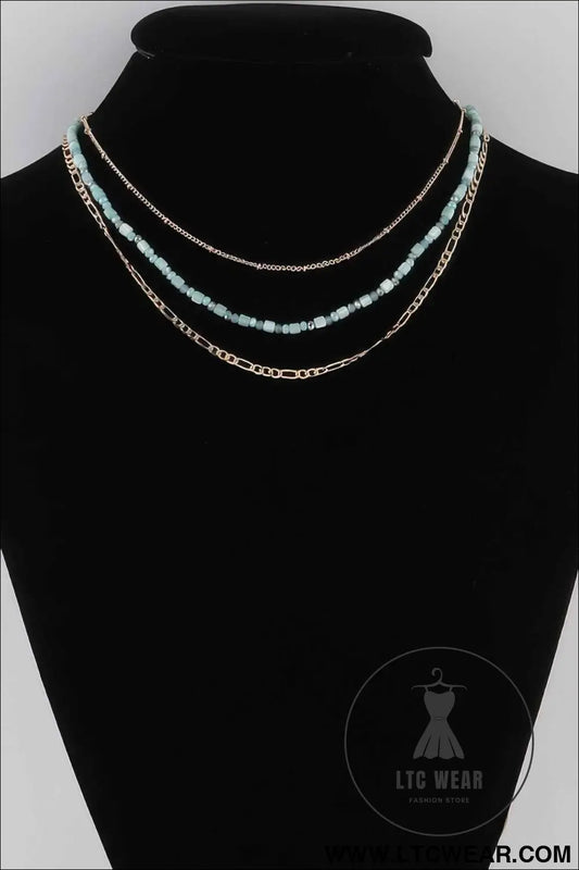 Multi Beaded Chain Necklace