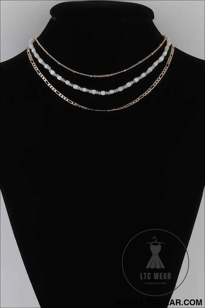Multi Beaded Chain Necklace