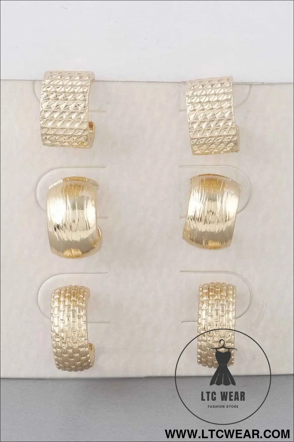 Multi Bulky Hoop Earrings Set