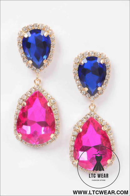 Multi Color Stone Earring