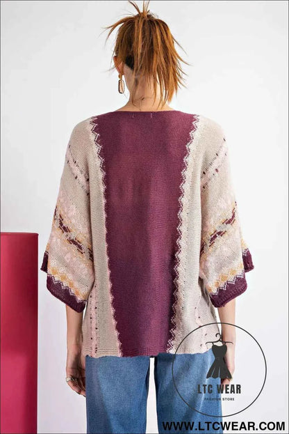 Multi Color Thread Sweater
