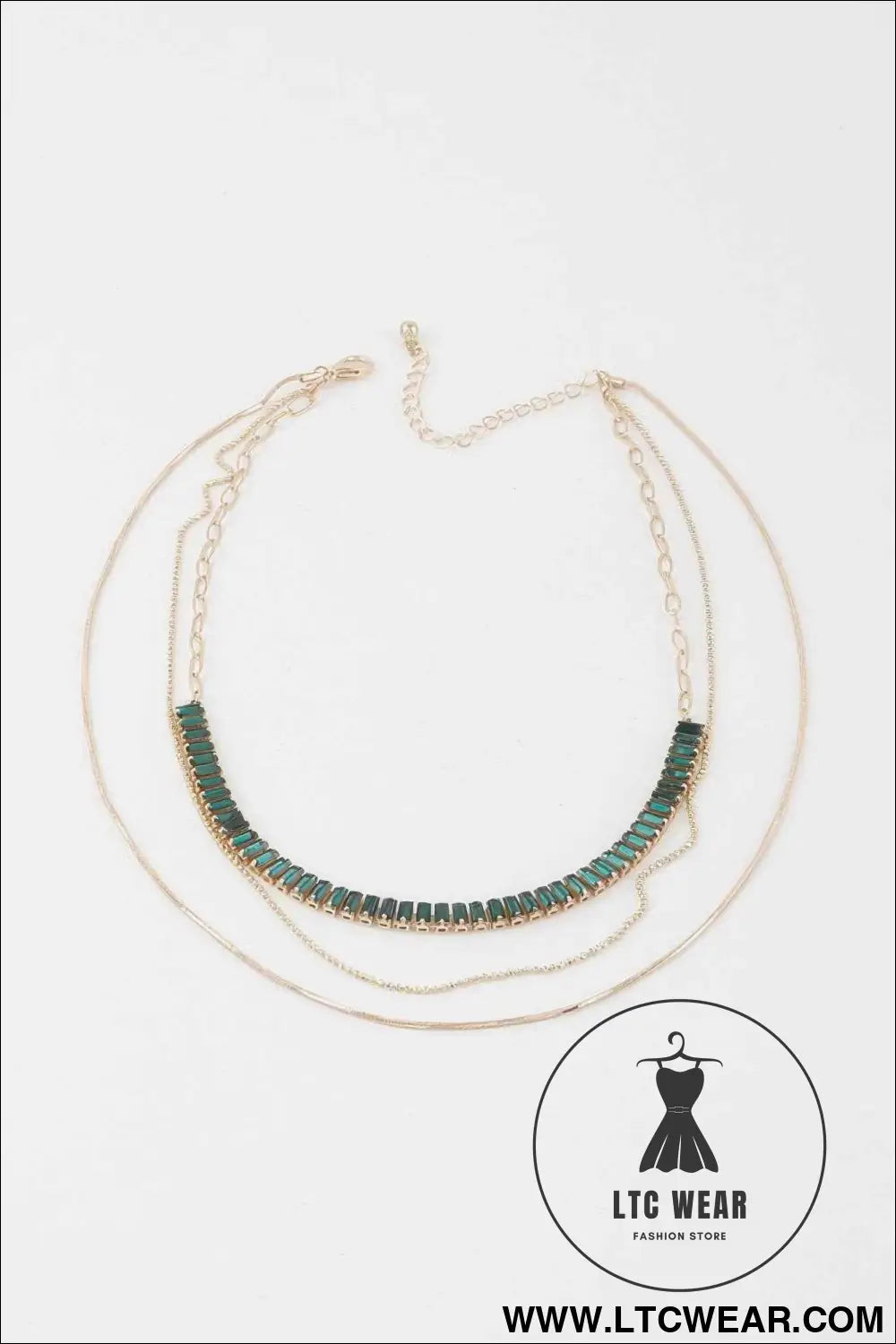 Multi Crystal Bead Necklace
