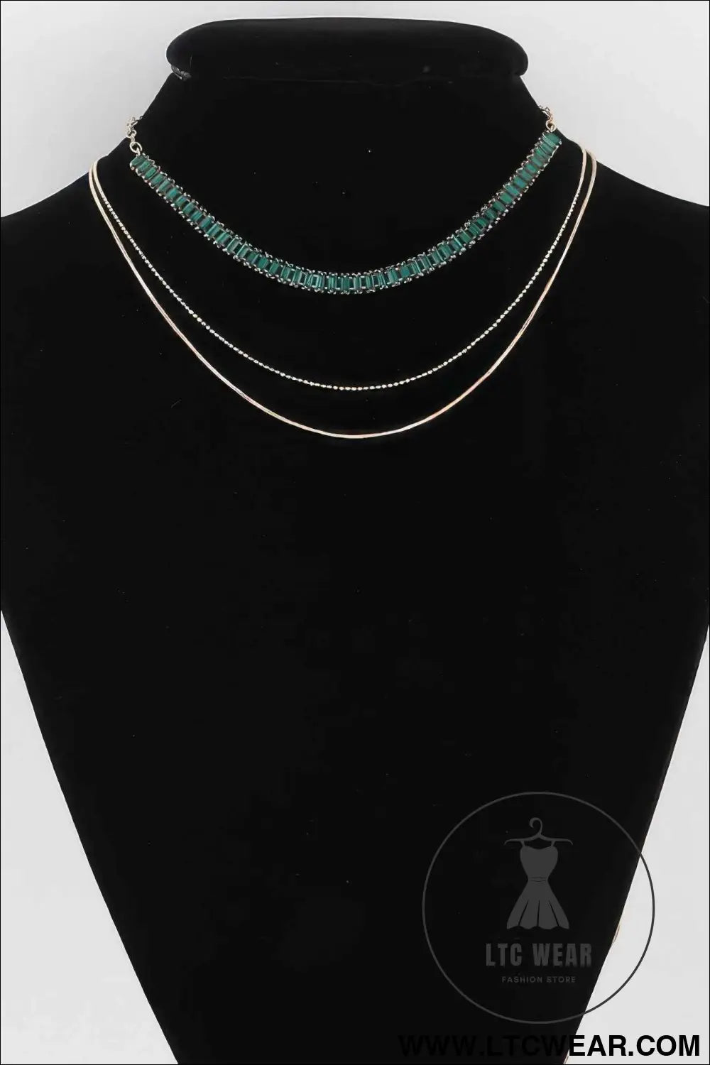 Multi Crystal Bead Necklace