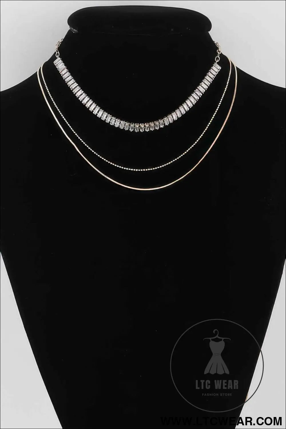 Multi Crystal Bead Necklace