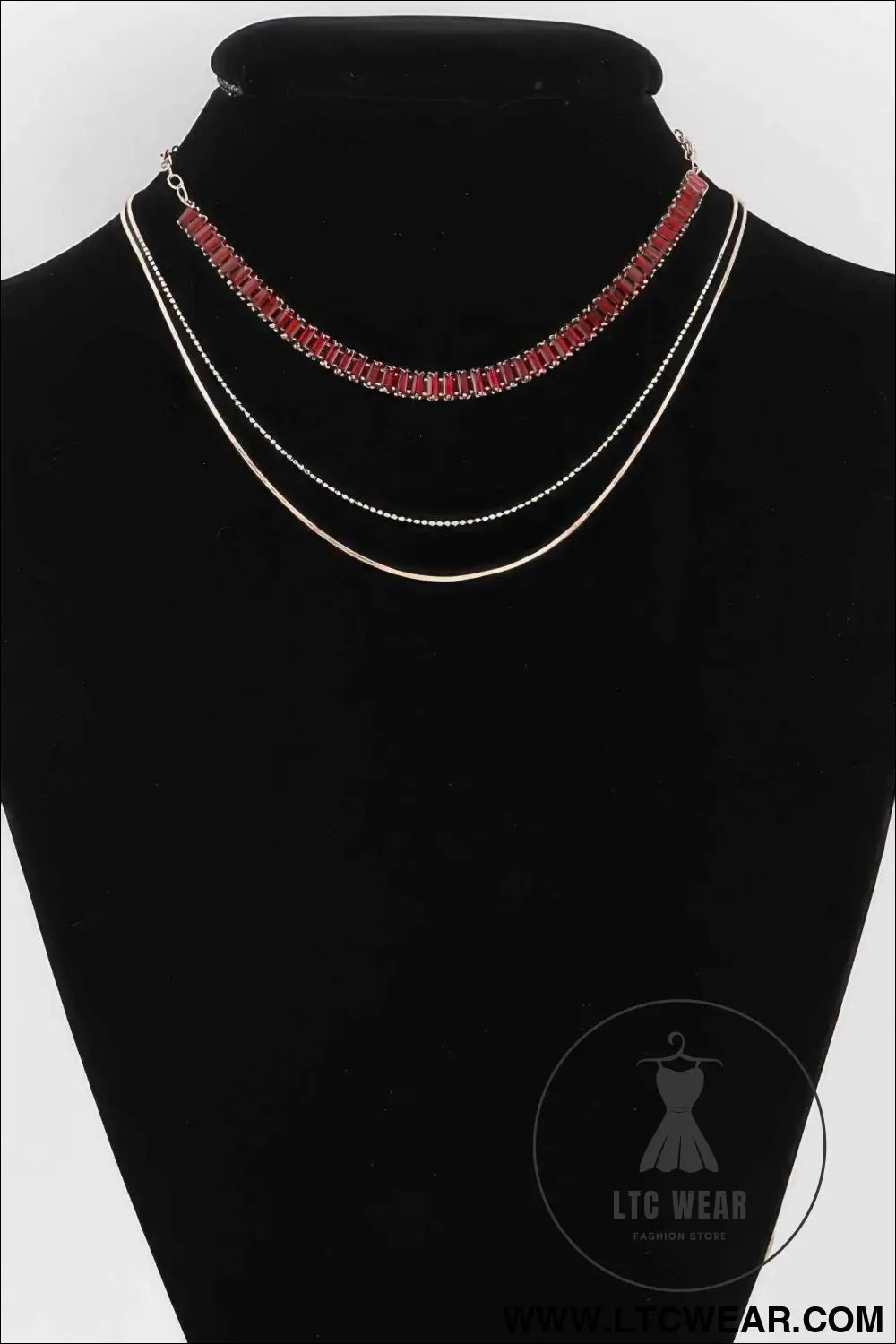 Multi Crystal Bead Necklace