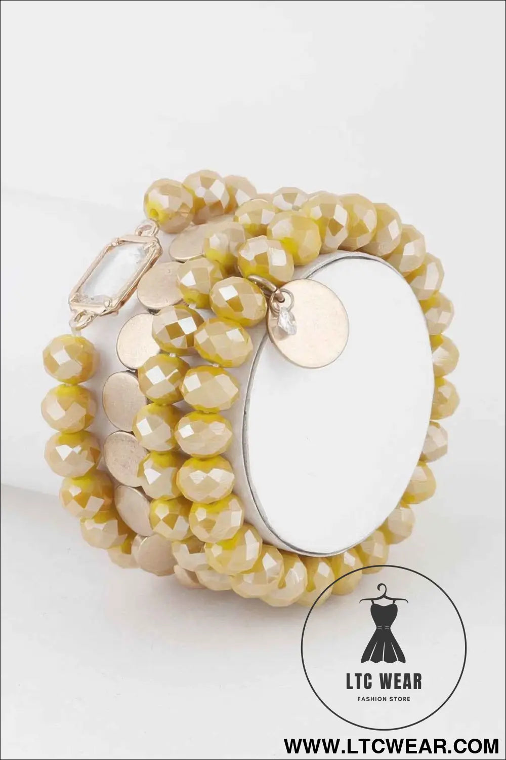 Multi Crystal Beaded Bracelet
