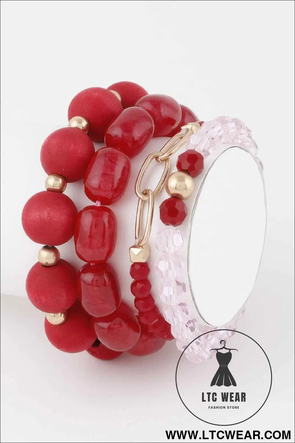 Multi Crystal Beaded Bracelet