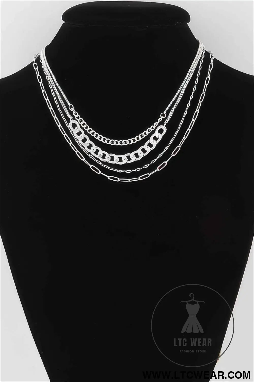 Multi Curb Mariner Chain Necklace