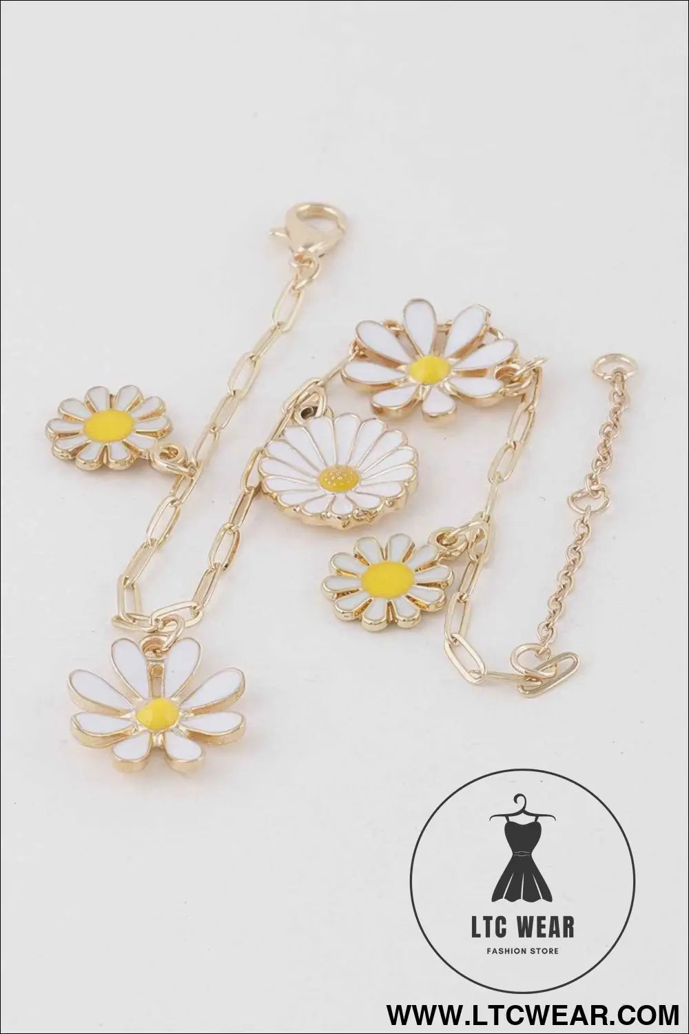 Multi Flower Charm Bracelet