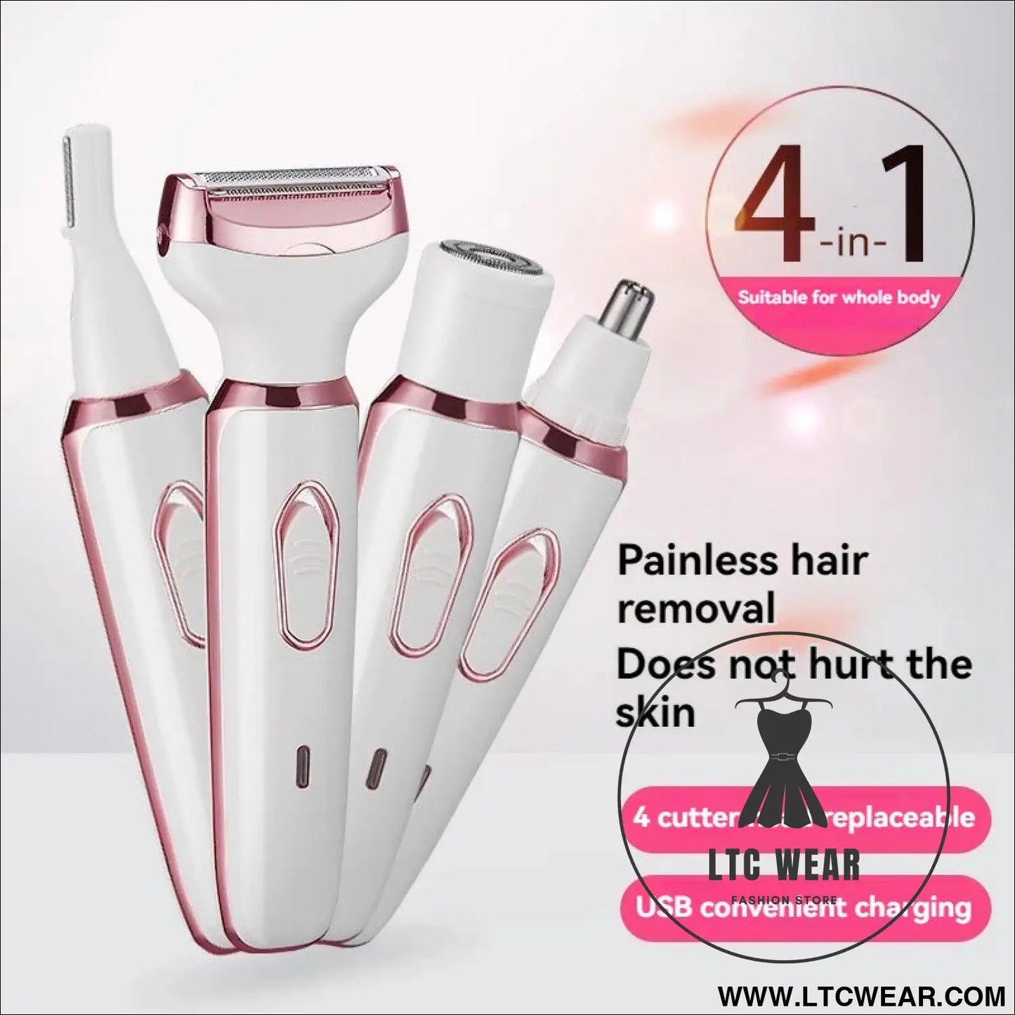 Multi functional lady hair repair device usb charging travel can carry eyebrow armpit hair bestie giftcare small home