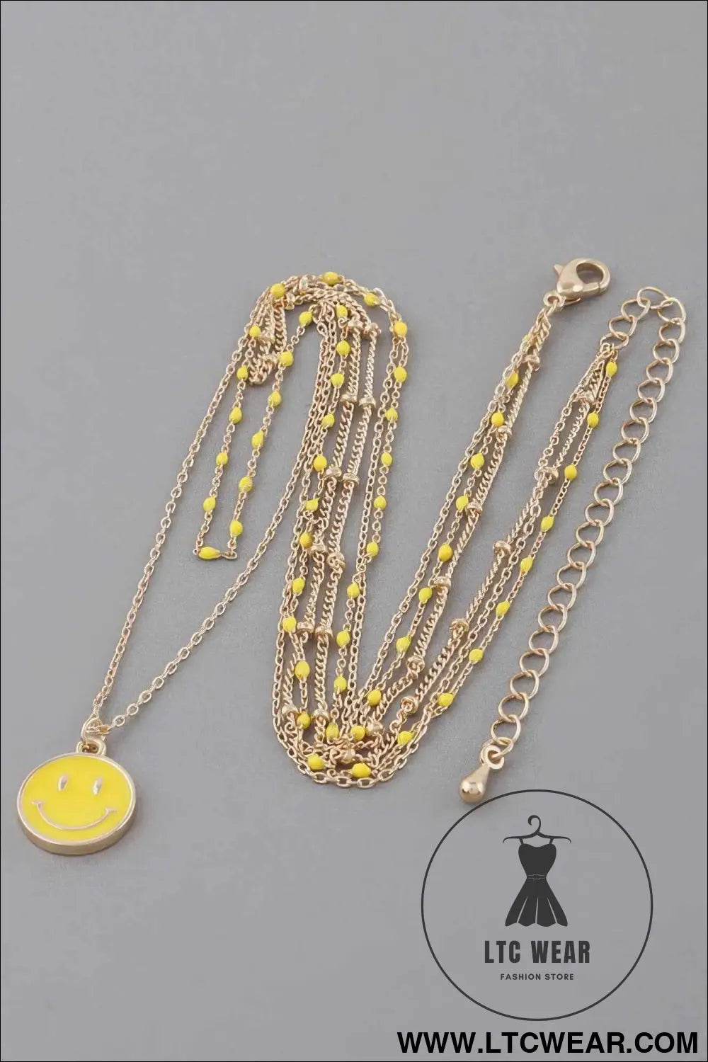 Multi Happy Face Necklace